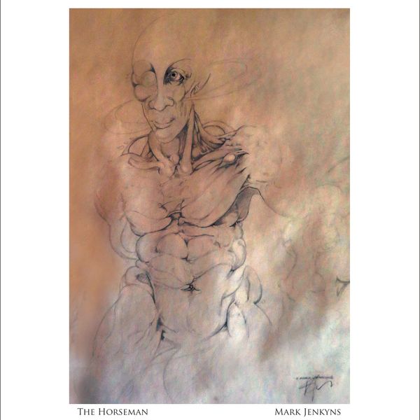 THE HORSEMAN (Full Body| | Image 4.75”x6.75”/ White frame 8.75”x 10.75”