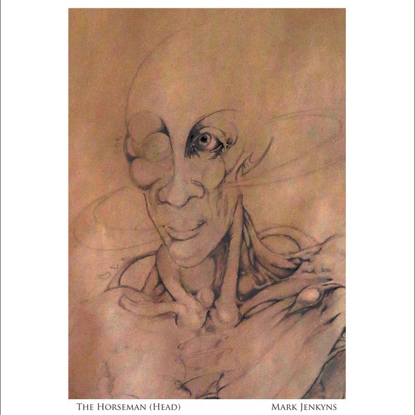 THE HORSEMAN (Head) | Image 4.75”x6.75”/ White frame 8.75”x 10.75”