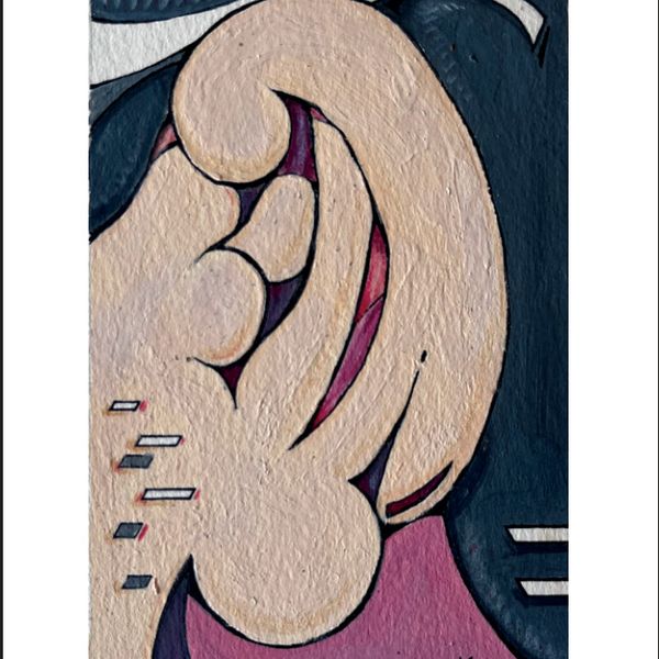 VINCENT’S EAR | Image 3.5”x5.5””/ White frame 6”x8”