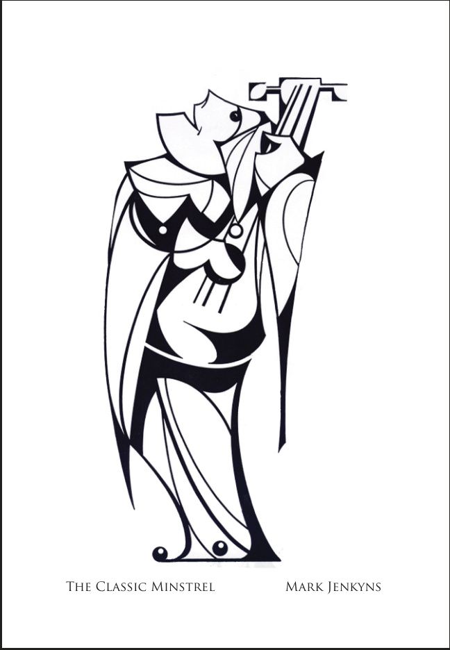 THE CLASSIC MINSTREL | Image 3.5” x 5.5””/ White frame 6”x8”