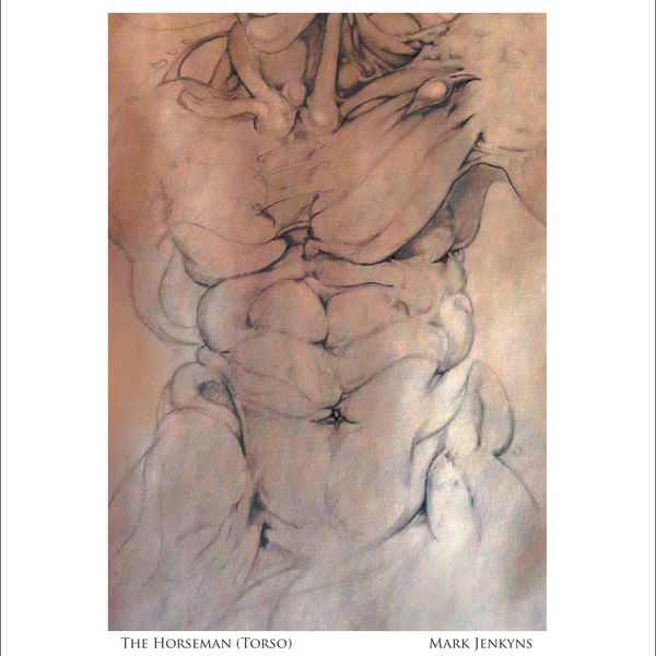 THE HORSEMAN (Torso) | Image 4.75”x6.75”/ White frame 8.75”x 10.75”
