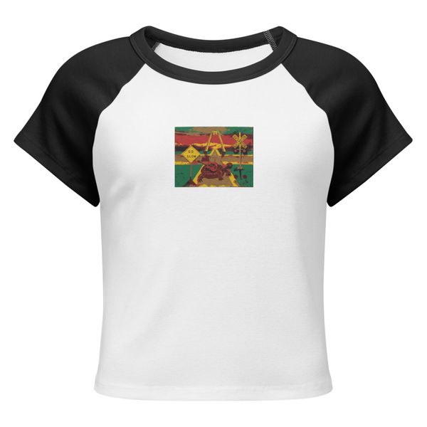 Women's Micro Rib Raglan Baby Tee | Bella + Canvas 1201