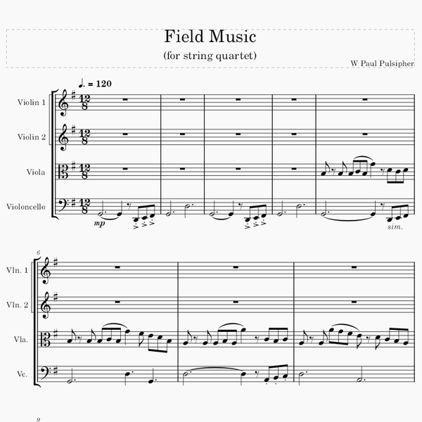 Field Music (String Quartet)