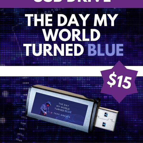 USB Thumb Drive - The Day My World Turned Blue