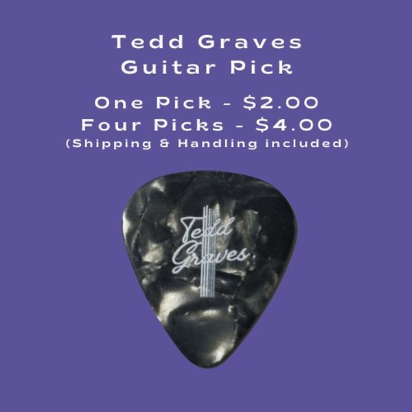 Tedd Graves Logo Guitar Pick