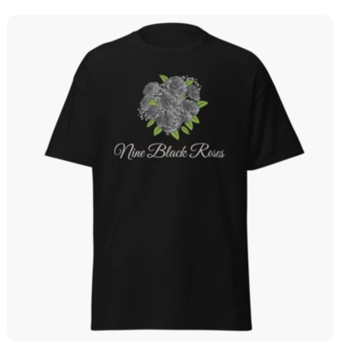 Black Unisex Logo Cotton Tee