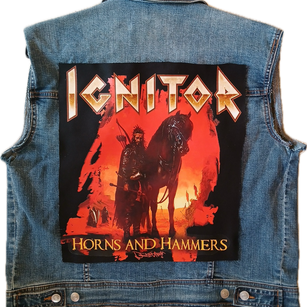 Horns & Hammers Back Patch