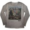The Beatles Unisex Long Sleeve T-Shirt: Sgt Pepper Stone Wash AVAILABLE IN XS, S, M, L, XL