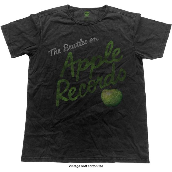 !!SALE!! UNISEX VINTAGE STYLE ACID WASH APPLE RECORDS T SHIRT S, M, XL