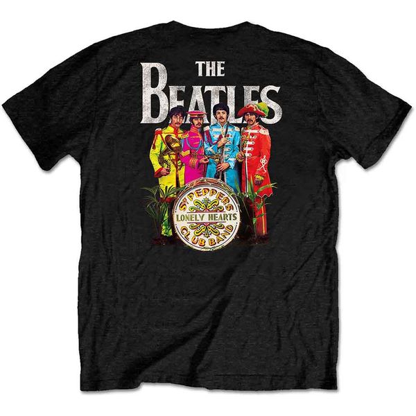 UNISEX T SHIRT SGT PEPPER BACKPRINT S, M, L, XL, XXL