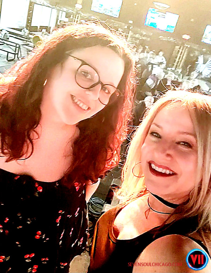 Britt and Alisa just before the show