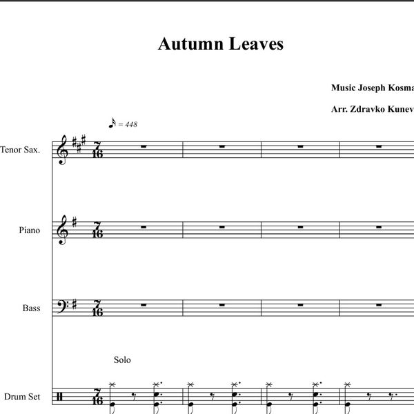 Autumn Leaves - Bass, PDF