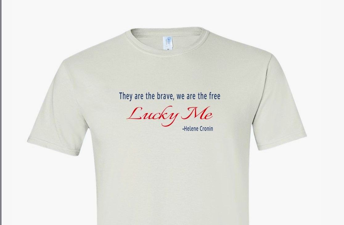 "LUCKY ME" T-shirt, RW&B