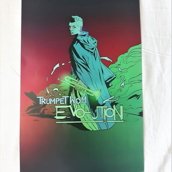 Evolution Album Cover - Comic (back) Poster