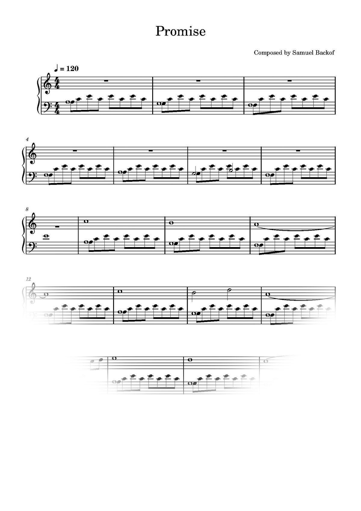Promise Sheet Music