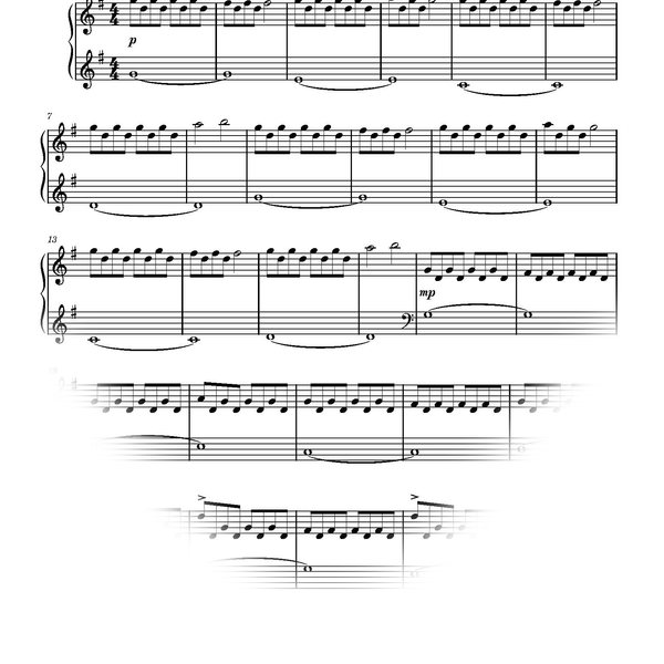 Past Days Sheet Music