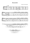Remember Sheet Music