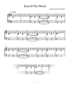 End Of The World Sheet Music