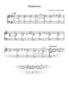 Emptiness Sheet Music