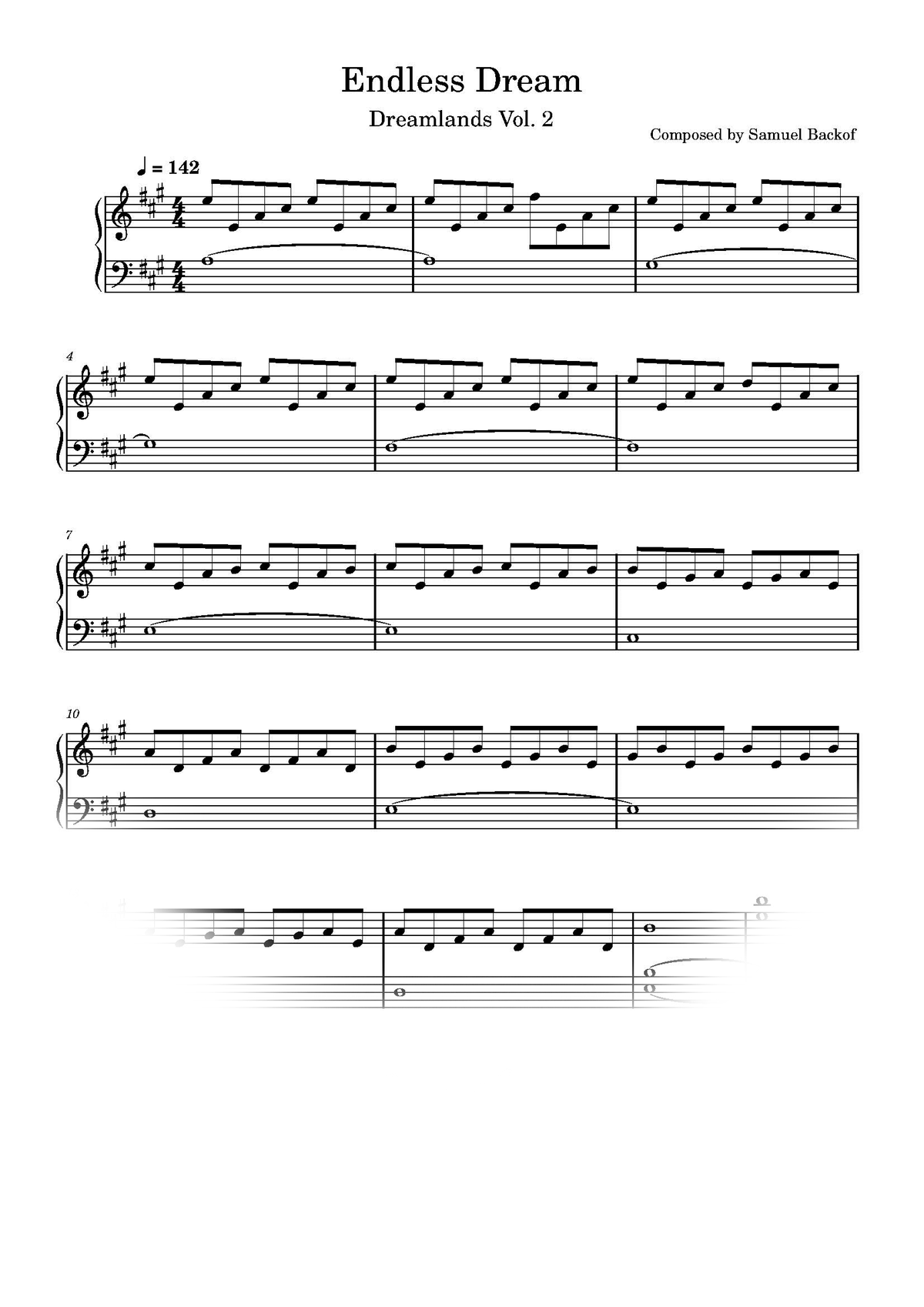 Endless Dream Sheet Music