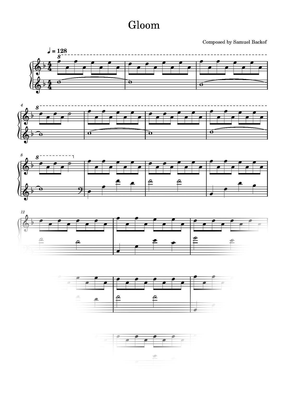Gloom Sheet Music
