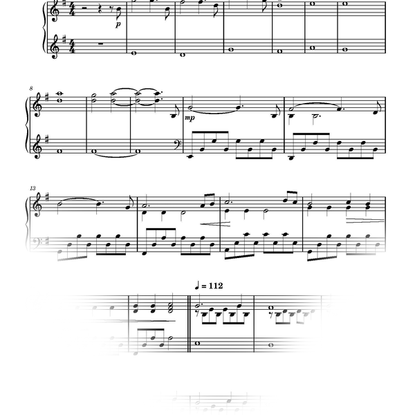 Homecoming Sheet Music