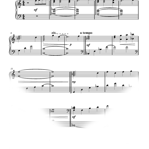 A Note Never Sent Sheet Music
