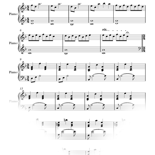 Farewell Sheet Music