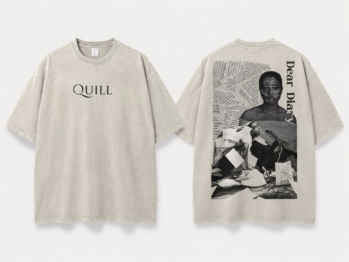 Dear Diary Artifact Tee — Cream