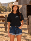 Ashley Felton Black Cropped T-Shirt
