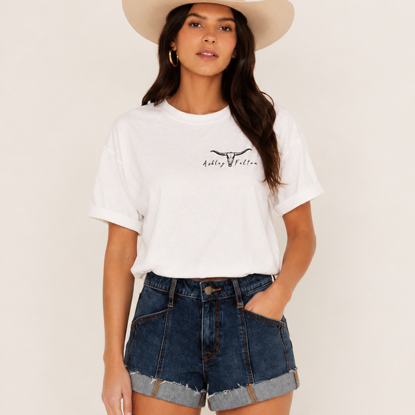 Ashley Felton Women’s White Crop Top