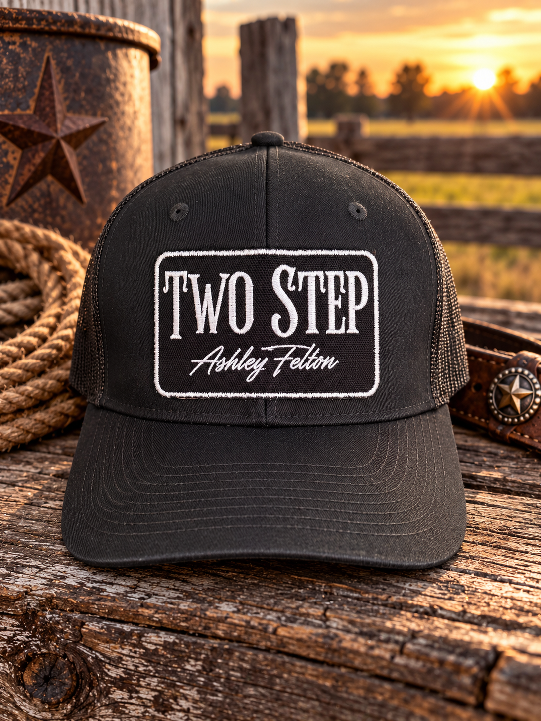 Ashley Felton Two Step Patch Hat