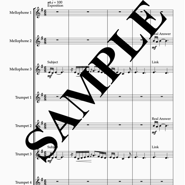 Glorious Fugue (2024) - Mellophone & Trumpet