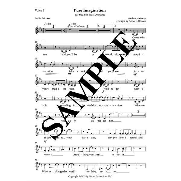 Pure Imagination for Voice