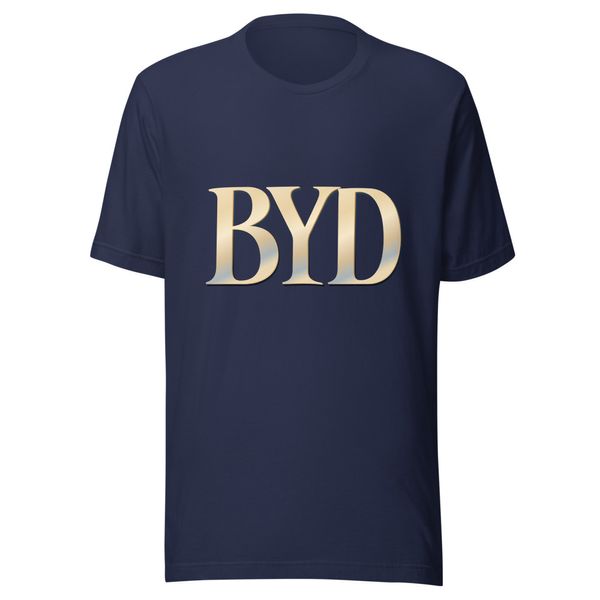 BYD Tee – Navy (Colour Print)
