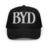 BYD Foam Trucker - Black (White Embroidery)