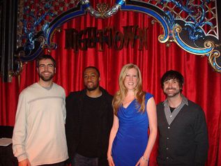Matt Skitzki, Dan Wilson, Tara Hawley, Bryan Connell at Nighttown