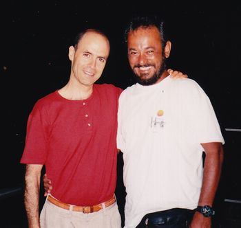 Trevor and Sidinho Moreira, Rio de Janeiro, Brazil circa 1996
