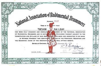 NARD Certificate 1971
