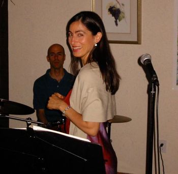 Kelly Salloum with The Trevor Salloum Jazz Group. Minstrel Cafe, Kelowna. BC.

