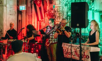 Major Mambo Latin Sextet at Soul de Cuba Cafe. Photo credit: Brendan Beamish
