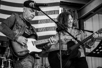Rachel and George music guitars