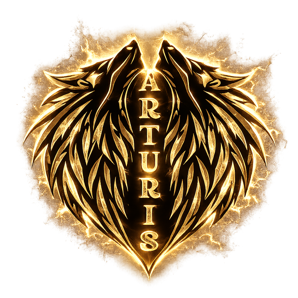 Arturis gold winged emblem