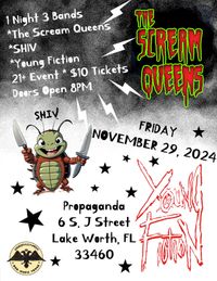 SHIV, Young Fiction and The Scream Queens EP Release Party!