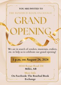 Opening of rosebud book exchange