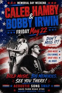 The Cove @Lake Cypress Springs w/Bobby Irwin
