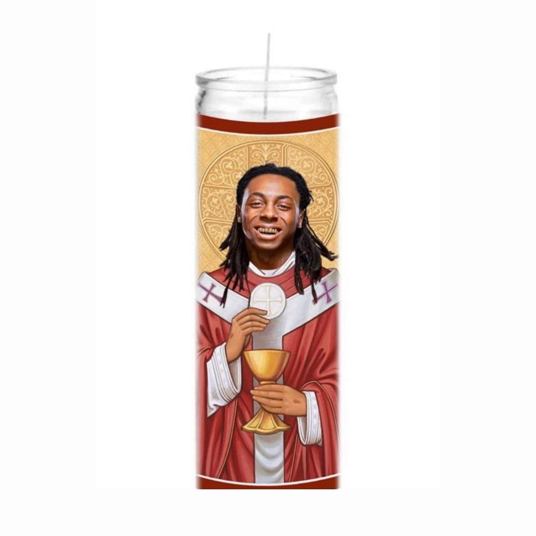 LIL WAYNE SAINT PRAYER CANDLE