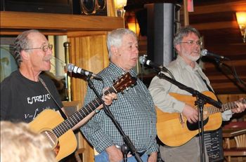 Performing with Andrew Godon and John Spooner as Anjopa at the Edge Bar & Grill in Whitehorse, Yukon.

