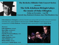 Erik Jekabson String-tet with Special Guest Jackie Ryan plays Duke Ellington