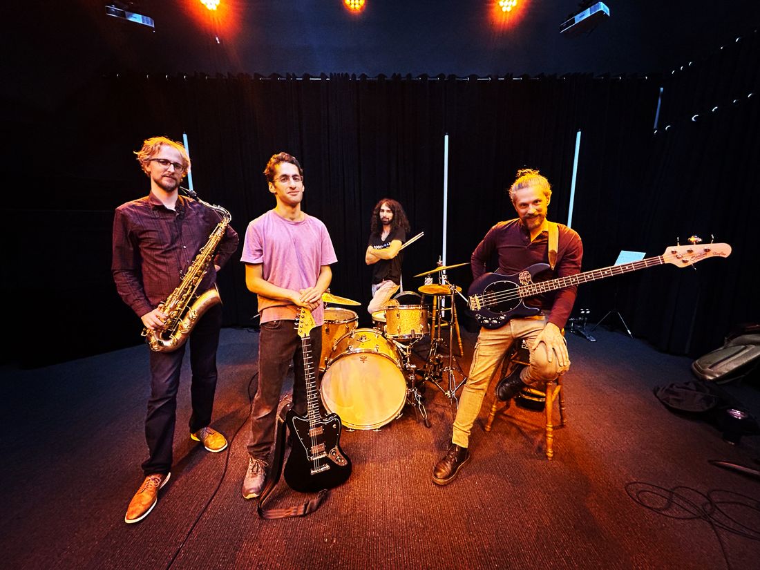 Taken in October 2023 at Space ATX studios in Austin, Texas. From left to right: Daniel White, Sam Ahmadi, Jayden Villarreal, Adam Kirby.
Pc: Josh Bowlin
